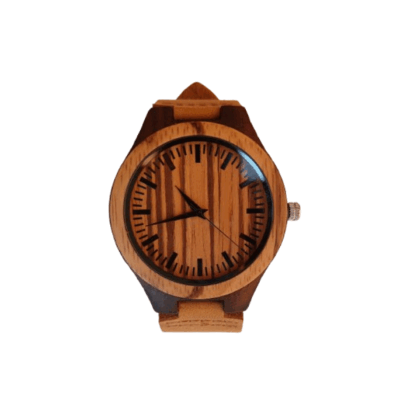 Wooden Watch - Tan